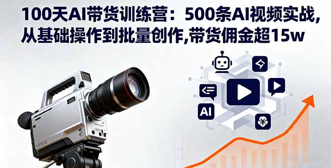 100天AI智能体短视频带货训练营，让AI成为24小时在线的销售团队-全民创业网