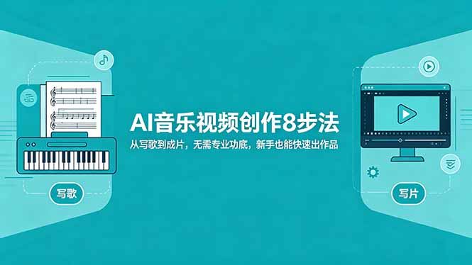 AI音乐视频创作8步法：从写歌到成片，无需专业功底，新手也能快速出作品-全民创业网