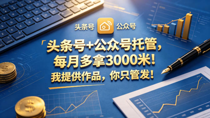公众号文章无脑挂机，我提供作品，你只管发！-全民创业网